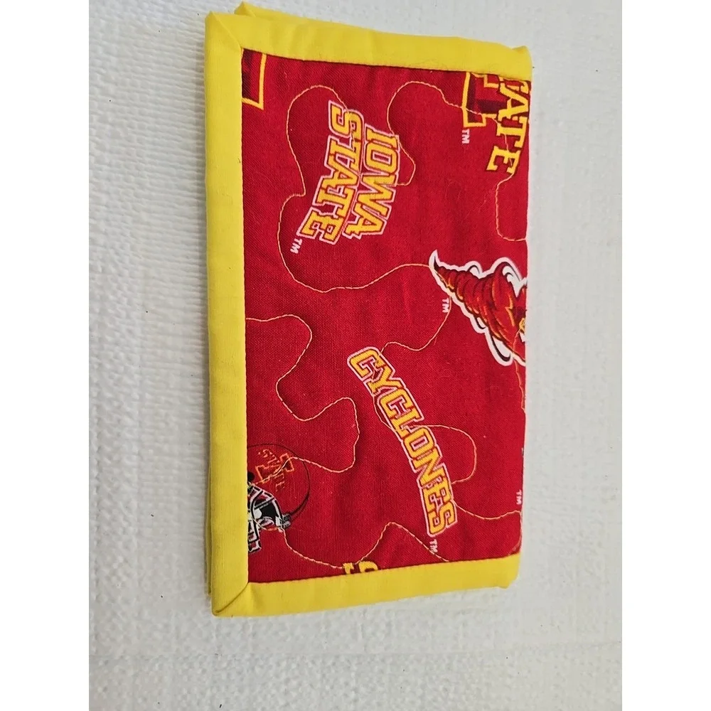 Vintage Iowa State Cyclones Wallet Red Cloth Trifold NCAA ISU University Logo